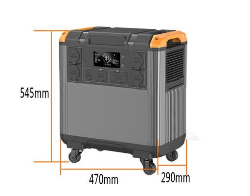 Approximately 56 Kg 3000W Solar Ready Portable Power Station Featuring DC 12V 24V Input Voltage Off Grid Energy Solution